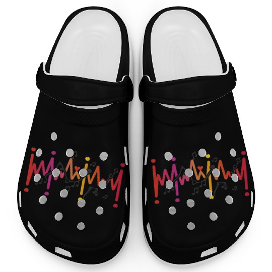 Valentine's day heartbeat Clogs
