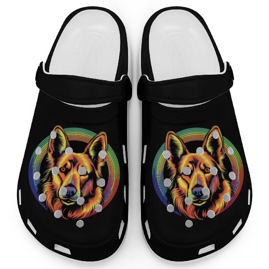 German Shepherd Funny Dog Halloween Costume Trick Clogs