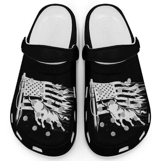 Rodeo Bull Riding Livestock Show Farmer Cattle Clogs