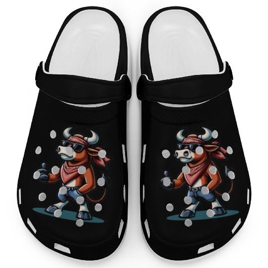 Rodeo Bull Riding Livestock Show Farmer Cattle Clogs