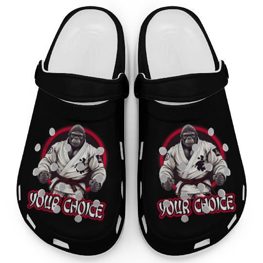 Martial Arts Gorilla BJJ Fighter Jiu-Jitsu Clogs