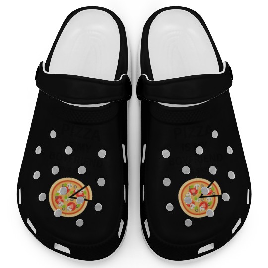 PIZZA is my Boyfriend - Girlfriend True Story Clogs