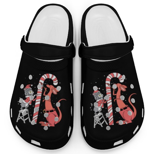 Delicious Candy Cane Foodie and Candy Lover Gift Clogs