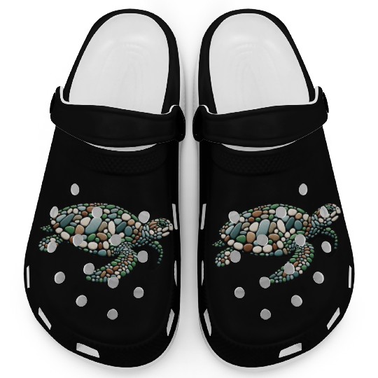 Serenity Swim - Stone Mosaic Sea Turtle Clogs