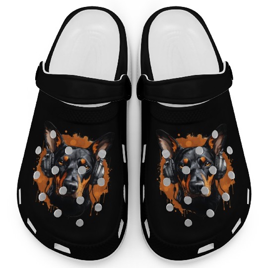Doberman natural ears Clogs