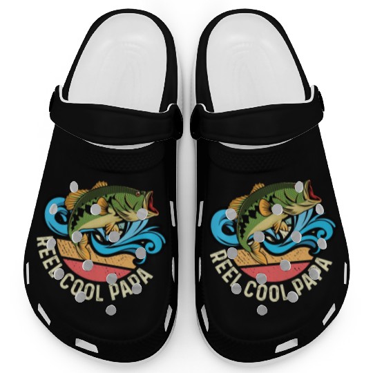 Reel Cool Papa Fishing Captain Gift Clogs
