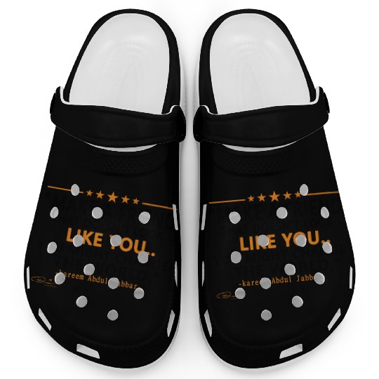 Kareem Abdul Jabbar make a friend Clogs