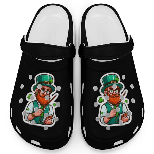 Irish bearded teacher, funny st patricks day Clogs