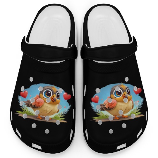 3D bird cartoon Clogs