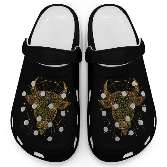 Minotaur Bull Taurus Zodiac Clogs