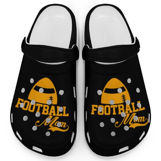 Orange Ball Football Mom Passion Is Gift Cool Best Clogs