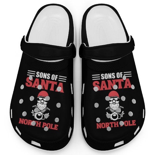 Sons Of Santa North Pole Motorcycle Rider Clogs