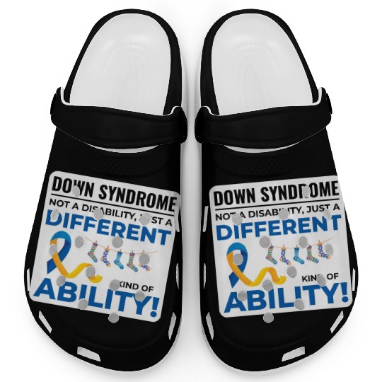Down Syndrome Awareness Different Ability Clogs