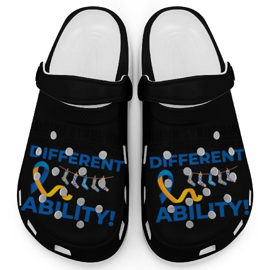 Down Syndrome Awareness Different Ability Clogs