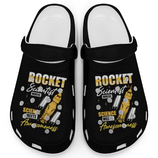Space Engineer Rocket Scientist Awesomeness Clogs