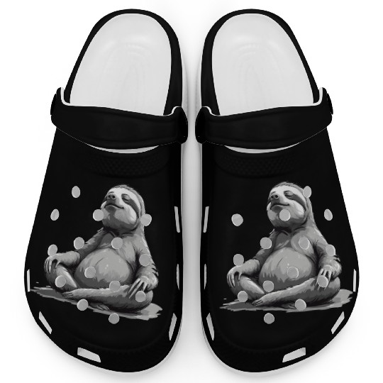 Sloth Yoga Relaxation Chill Chilling Gift Clogs