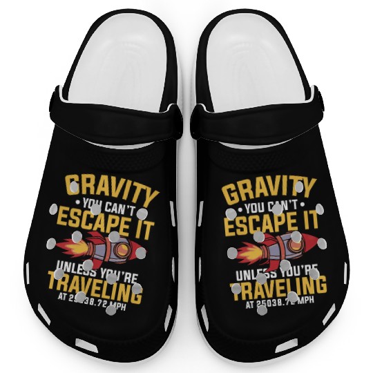 Space Engineer Rocket Scientist Aviation Clogs