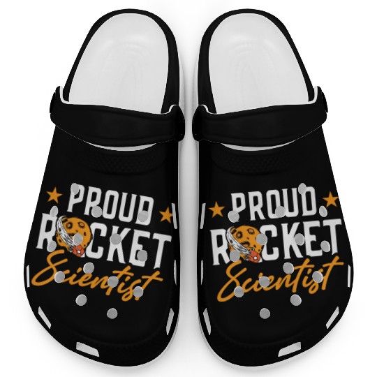 Proud Rocket Scientist Planet Space Ride Gift Clogs