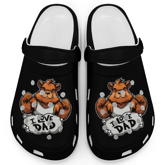 Guinea Pig Cavy I Love Dad Clogs