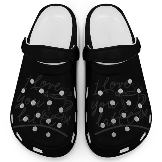 I love you latte Clogs
