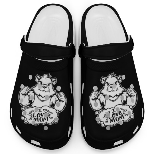 Guinea Pig Cavy I Love Mom Clogs