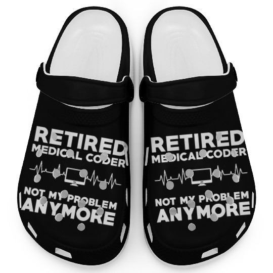 Retired Medical Coder Retirement Gift Clogs