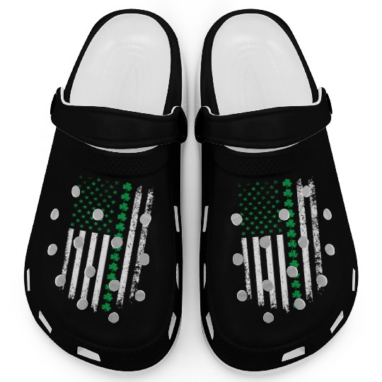 Irish American Flag Ireland Flag St. Patrick's Day Clogs