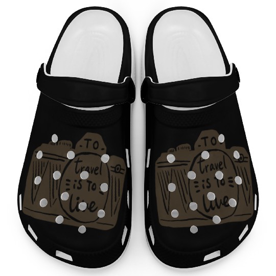 To Travel Is to Live Embrace Adventure Clogs