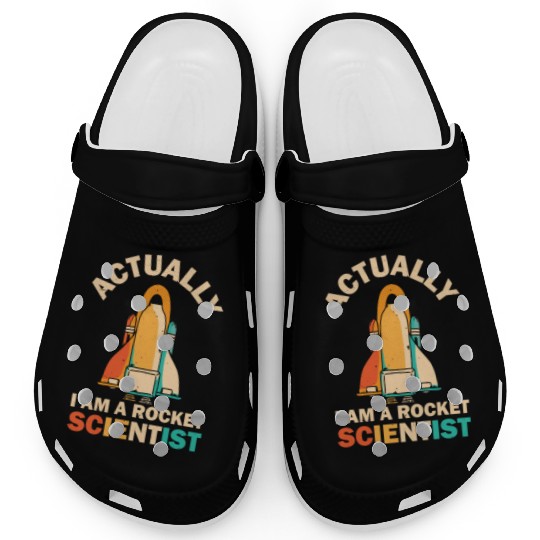 Retro Rocket Scientist Space Shuttle Clogs