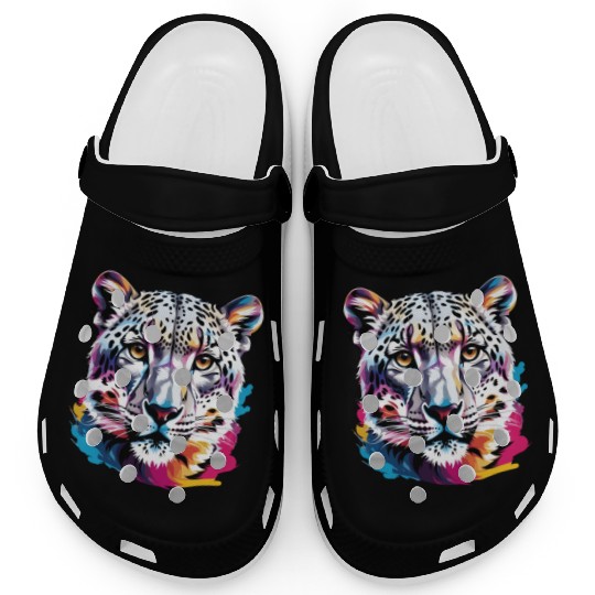 Snow leopard Clogs
