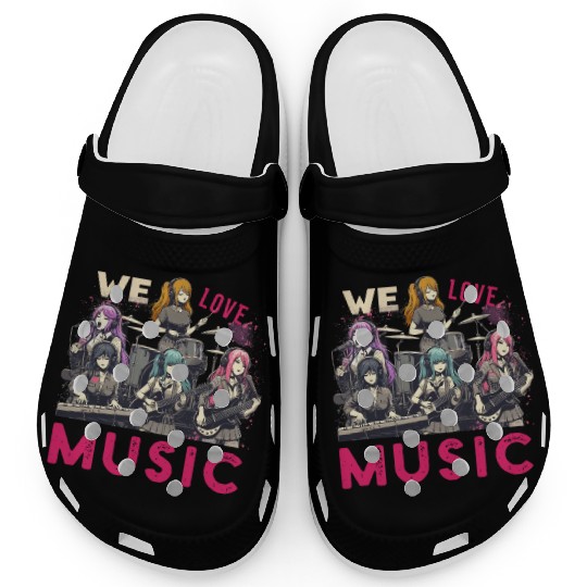 We Love Music Anime Manga Band Kawaii Waifu Otaku Clogs
