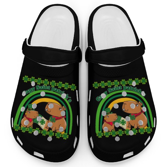 Capybara saint Patrick´s day Clogs