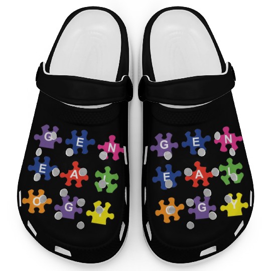 Genealogy Jigsaw Puzzle Pieces Clogs