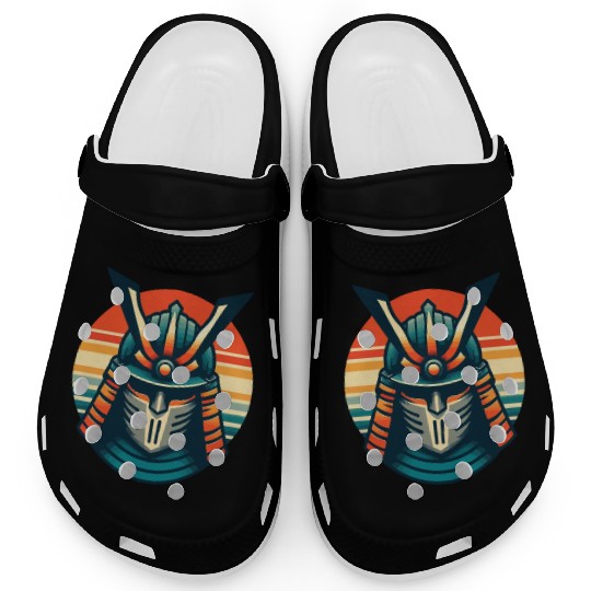 Retro Samurai Vector Art Clogs