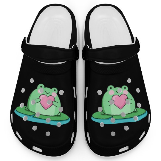 Cute frog cartoon drawing Clogs