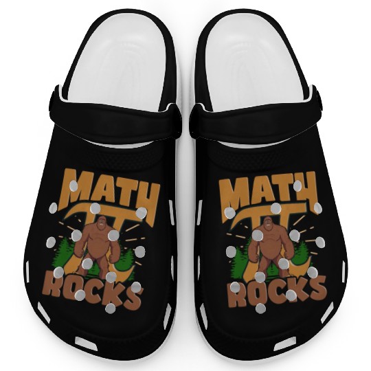 Pi Day Math Rocks Sasquatch Clogs
