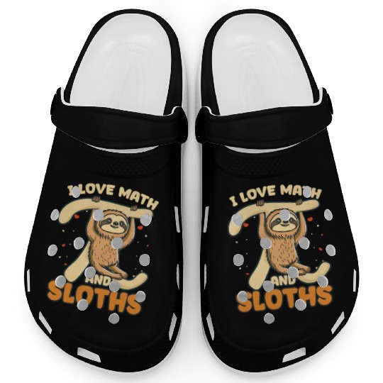 Pi Day I Love Math And Sloths Clogs