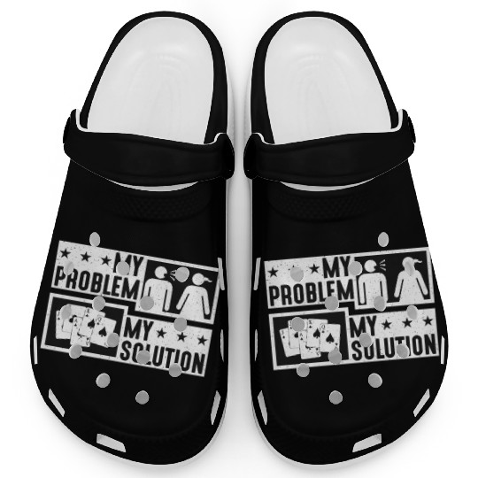 Euchre Player My Problem My Pictogram Mom Dad Clogs