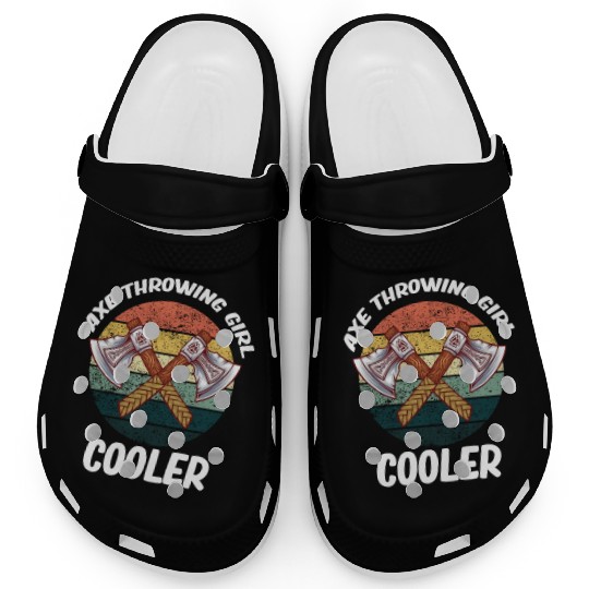 Axe Throwing Girl Cooler Chainsaw Bushcraft Clogs