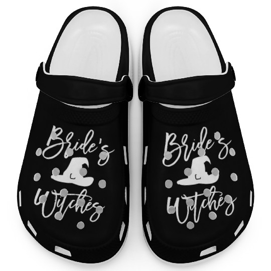 Brides Witches Cute Halloween Bachelorette Party Clogs