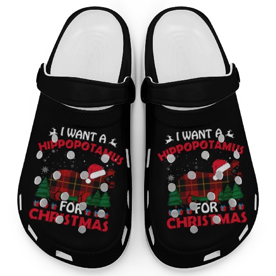 I Want A Hippopotamus For Christmas Clogs