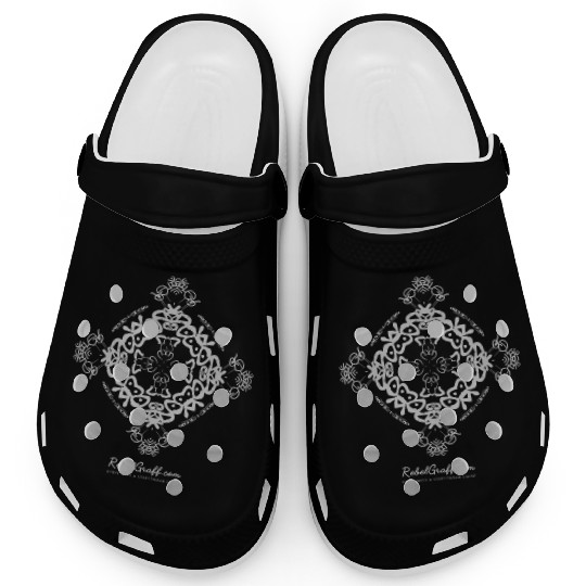 Intricate Mandala Snowflake Design Clogs