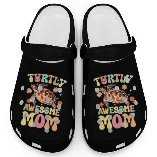 Groovy Turtle Lover Mom Clogs