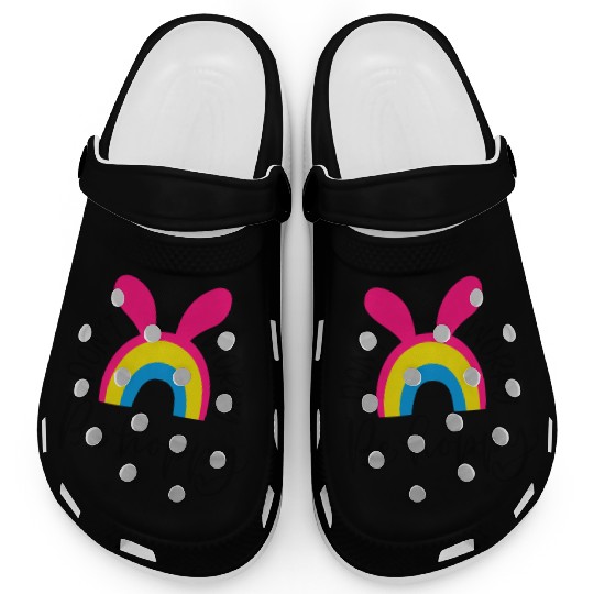 dont worry be hoppy.happy spring. EASTER Stickers Clogs