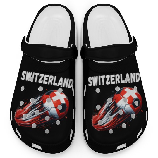 Switzerland Footballgraphic illustrationsoccer mot Clogs