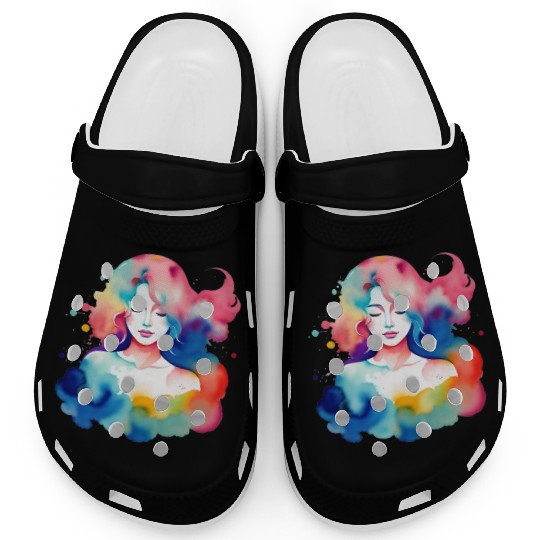 Color splash zodiac: Virgo Clogs