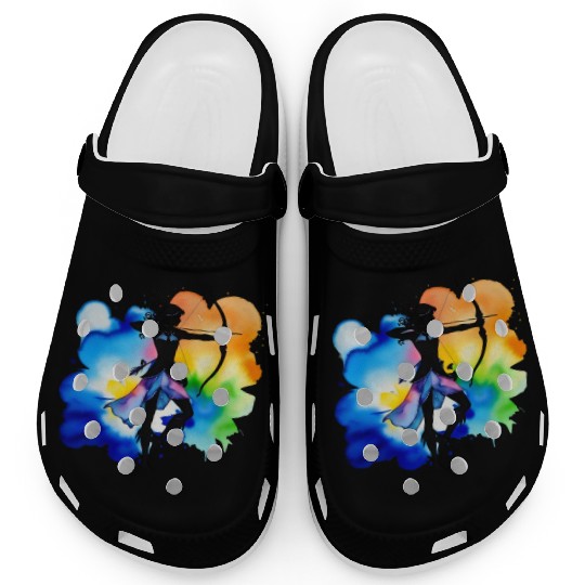 Color splash zodiac: Sagittarius Clogs