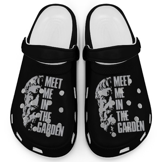 Epicurus meet me in the garden Clogs