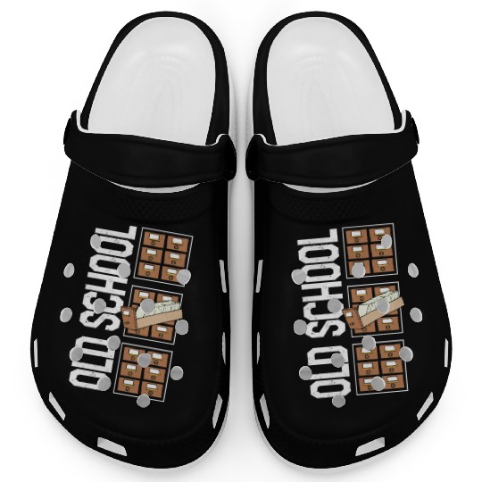 Librarian Clogs, Old School Clogs, Gift For Book