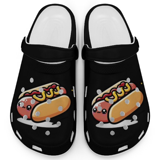 Cute Kawaii Hot dog Clogs
